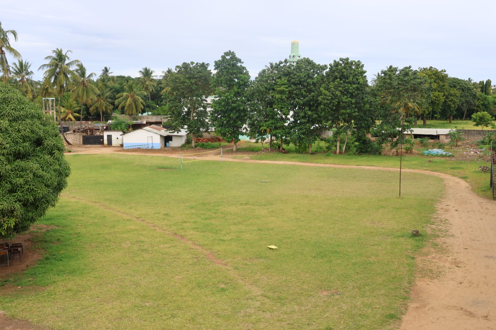 School campus field