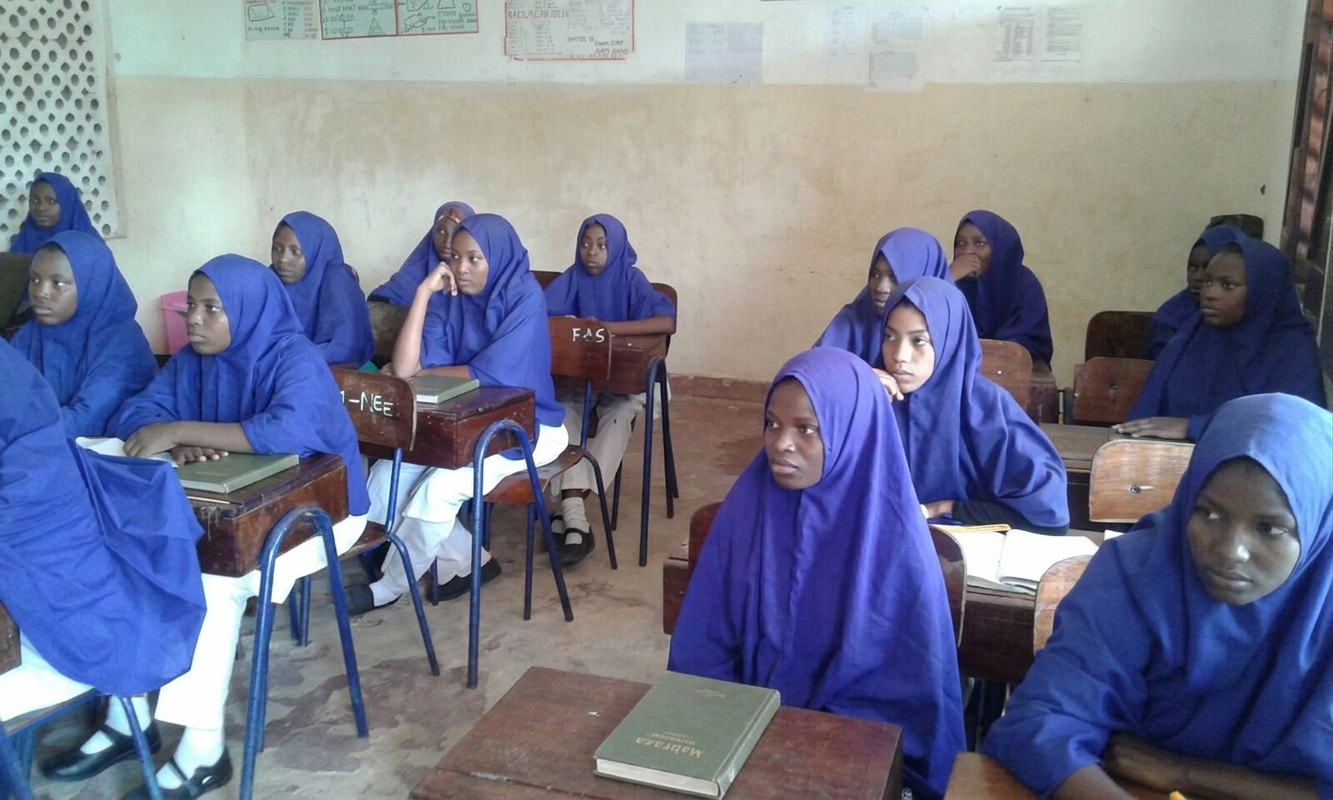 Children in madrasa class